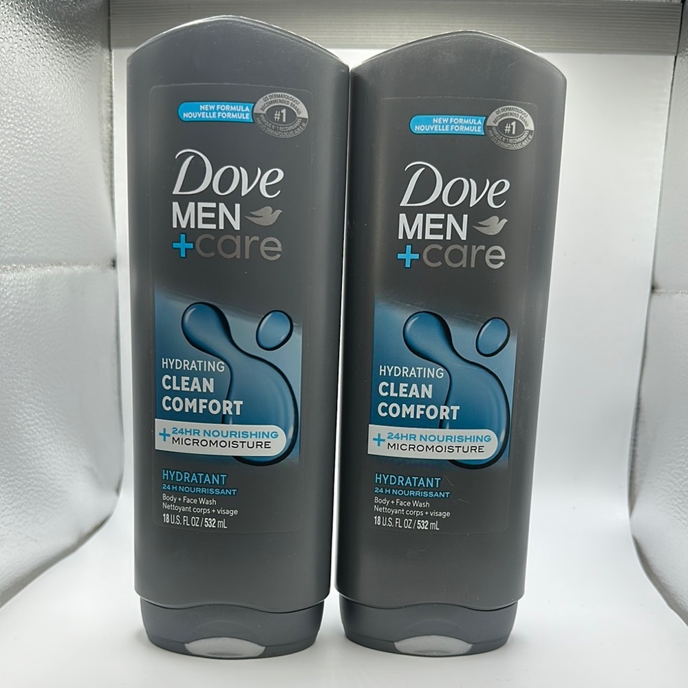 Dove Men+Care Hydrating Clean Comfort Body Wash - Gray
